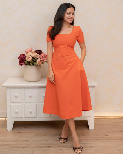 Solara Dress - Orange