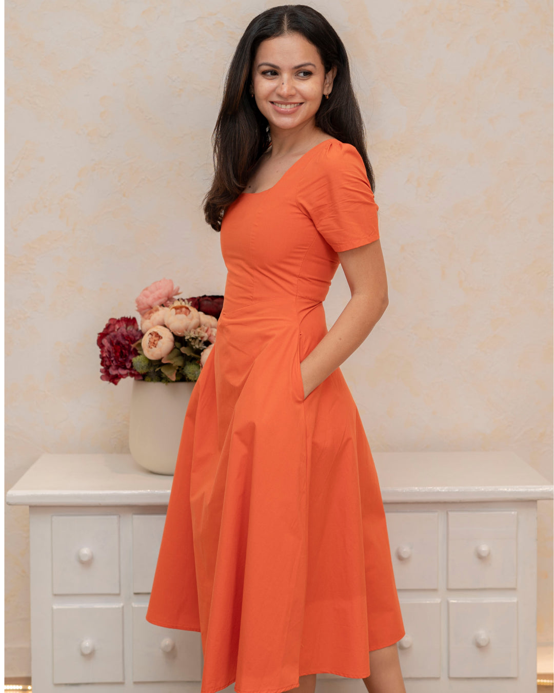 Solara Dress - Orange
