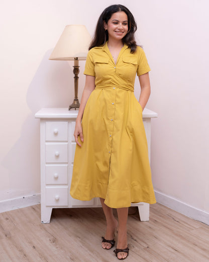 Alora Dress - Yellow