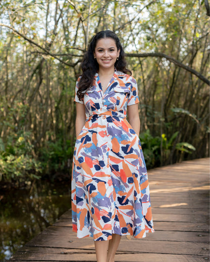 Alora Printed Dress