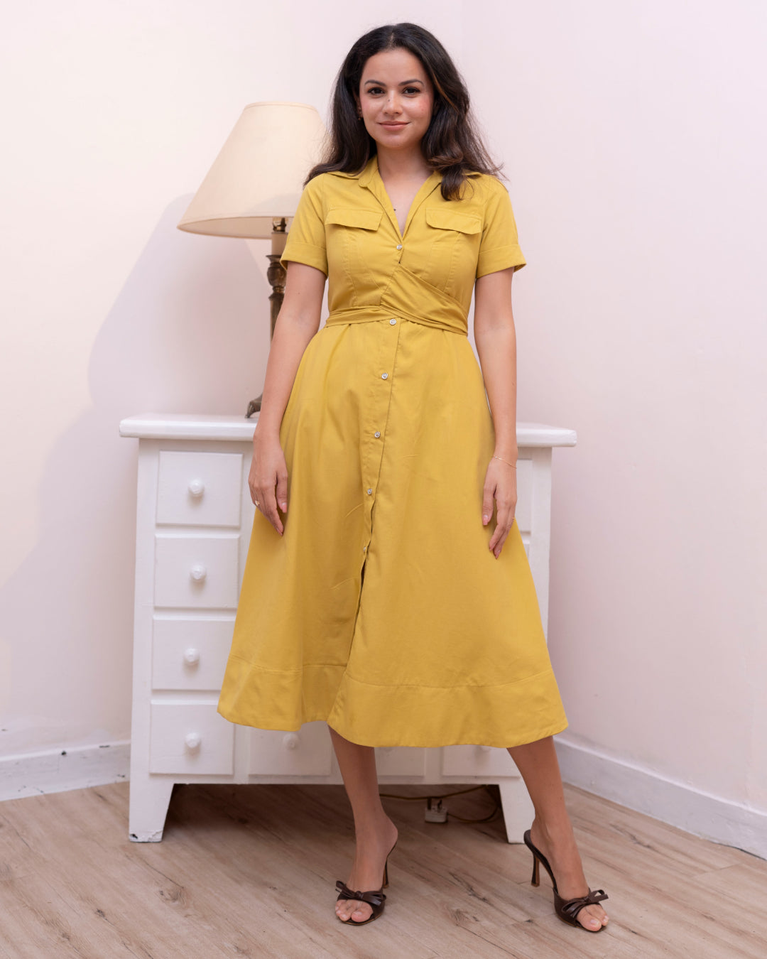 Alora Dress - Yellow