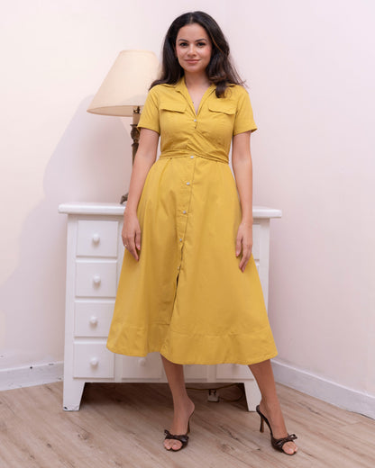 Alora Dress - Yellow