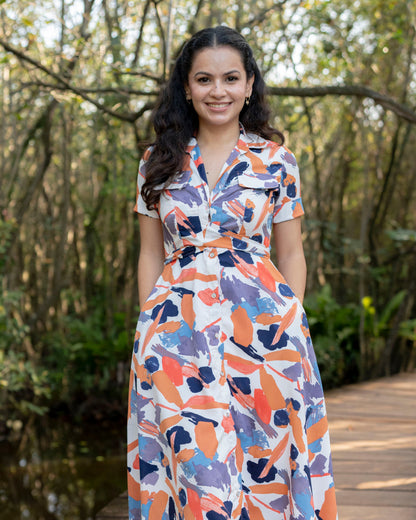 Alora Printed Dress