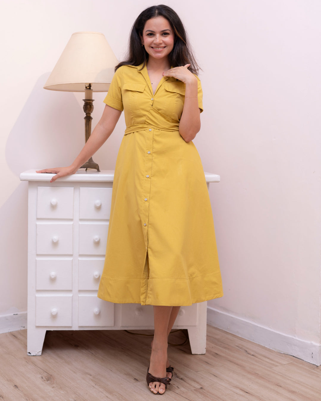Alora Dress - Yellow