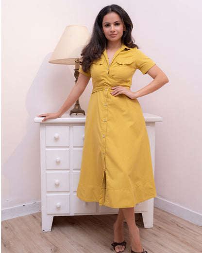 Alora Dress - Yellow