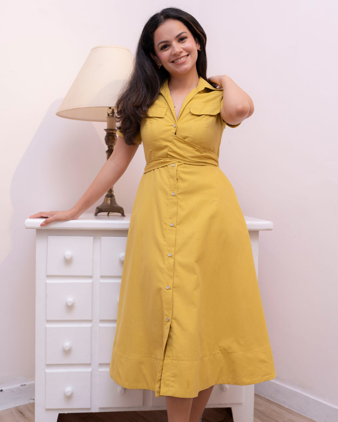 Alora Dress - Yellow
