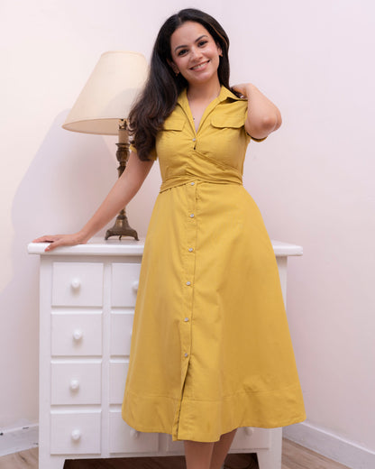 Alora Dress - Yellow