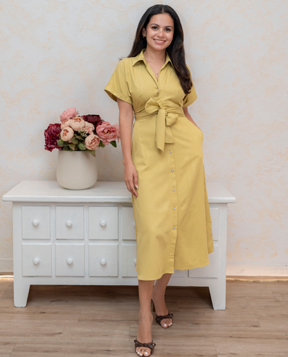 Emma Dress - Yellow