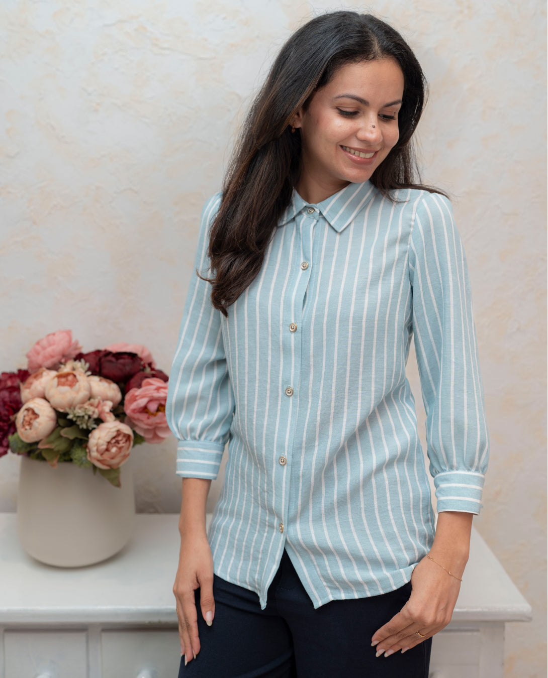Clara Shirt - Sea Breeze