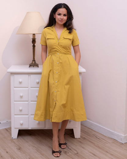Alora Dress - Yellow