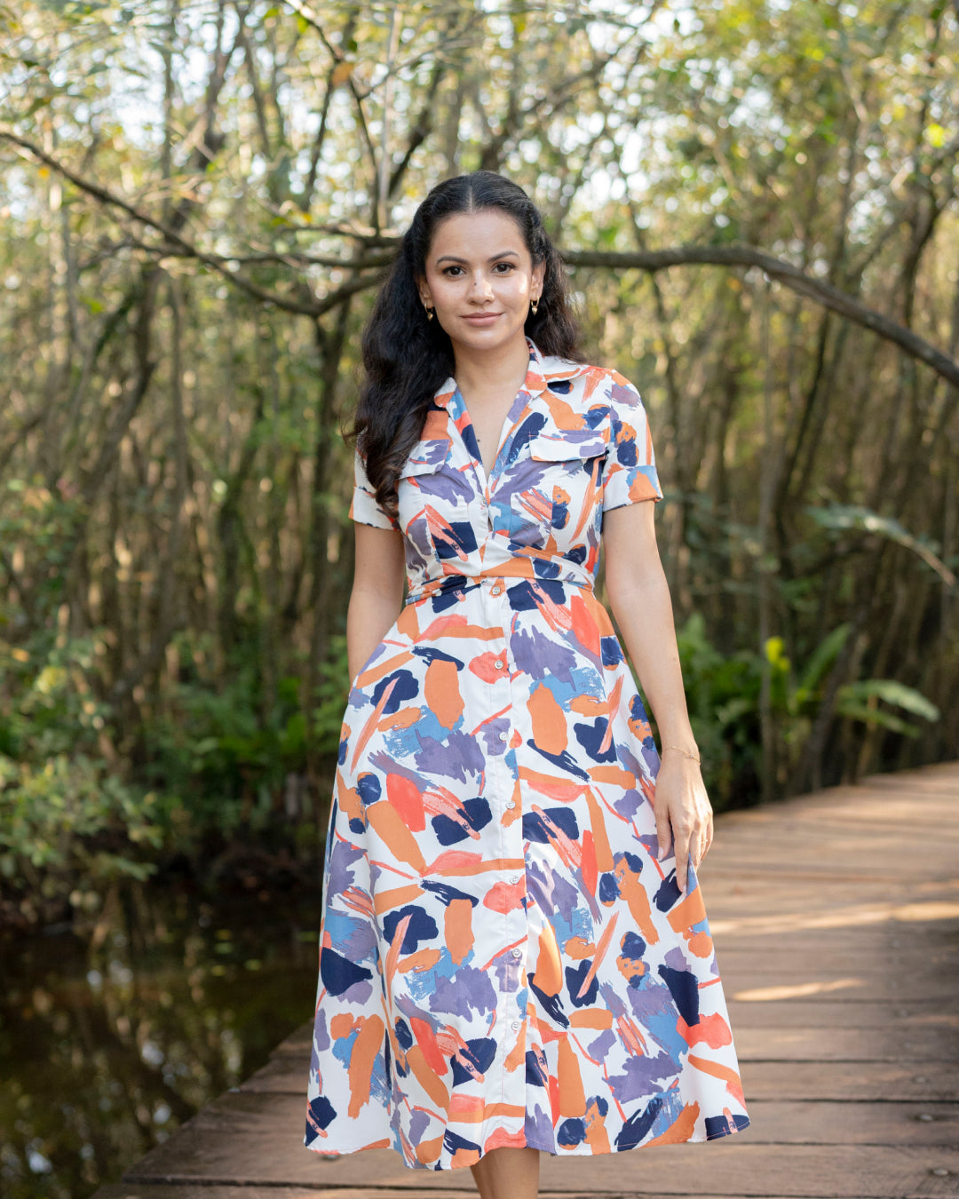 Alora Printed Dress