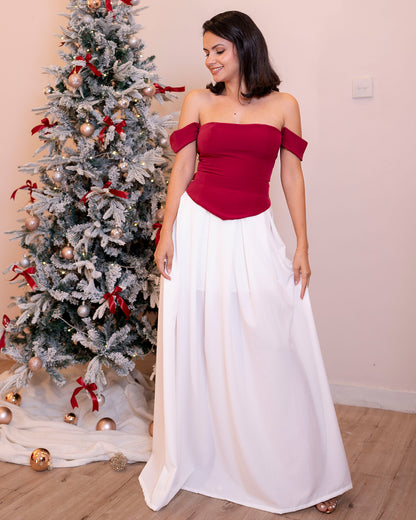 Crimson Corset - Cherry Red