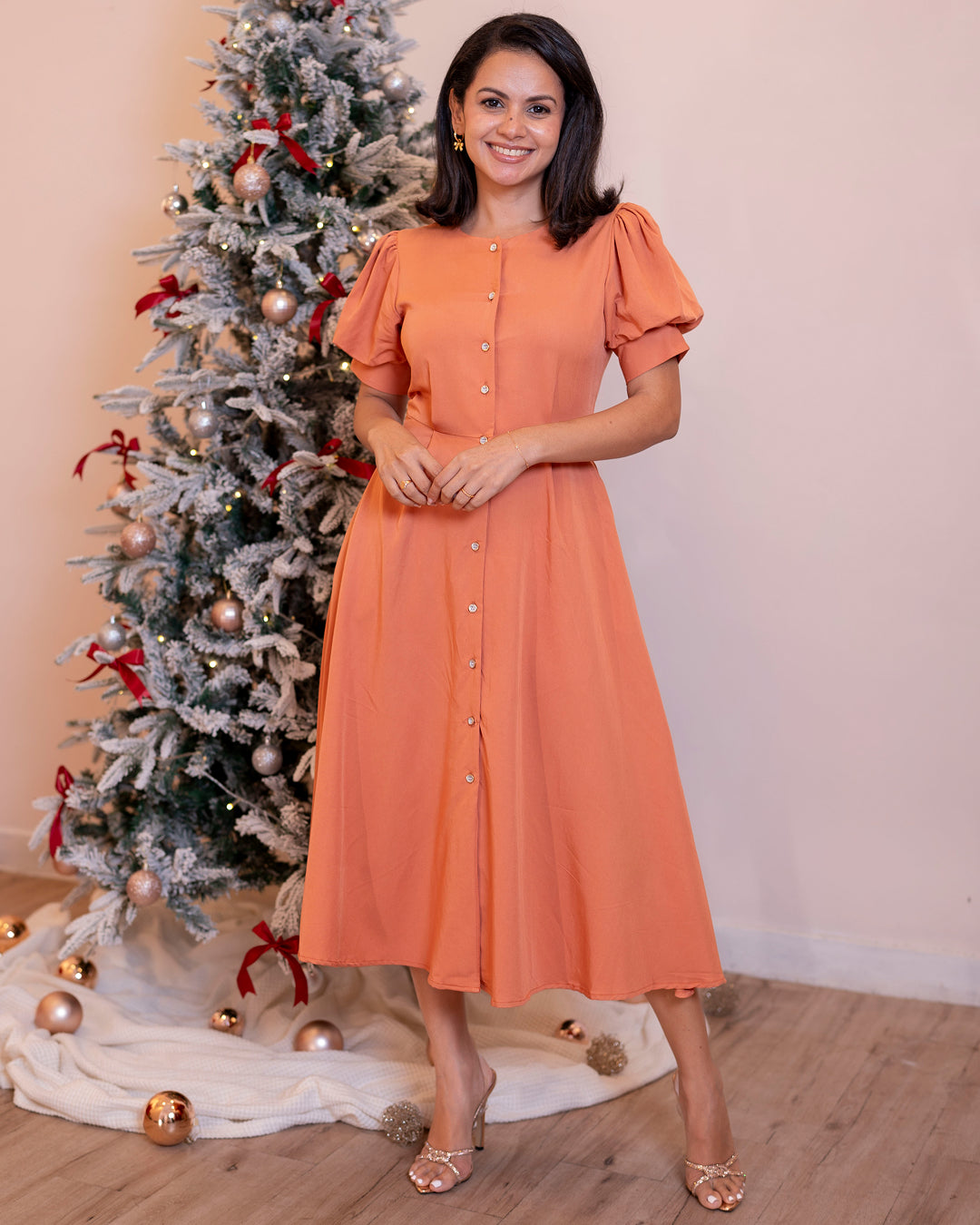 Whipped Cream Dress - Orange