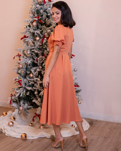 Whipped Cream Dress - Orange