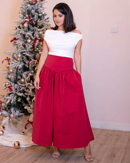 Wine Mist Skirt