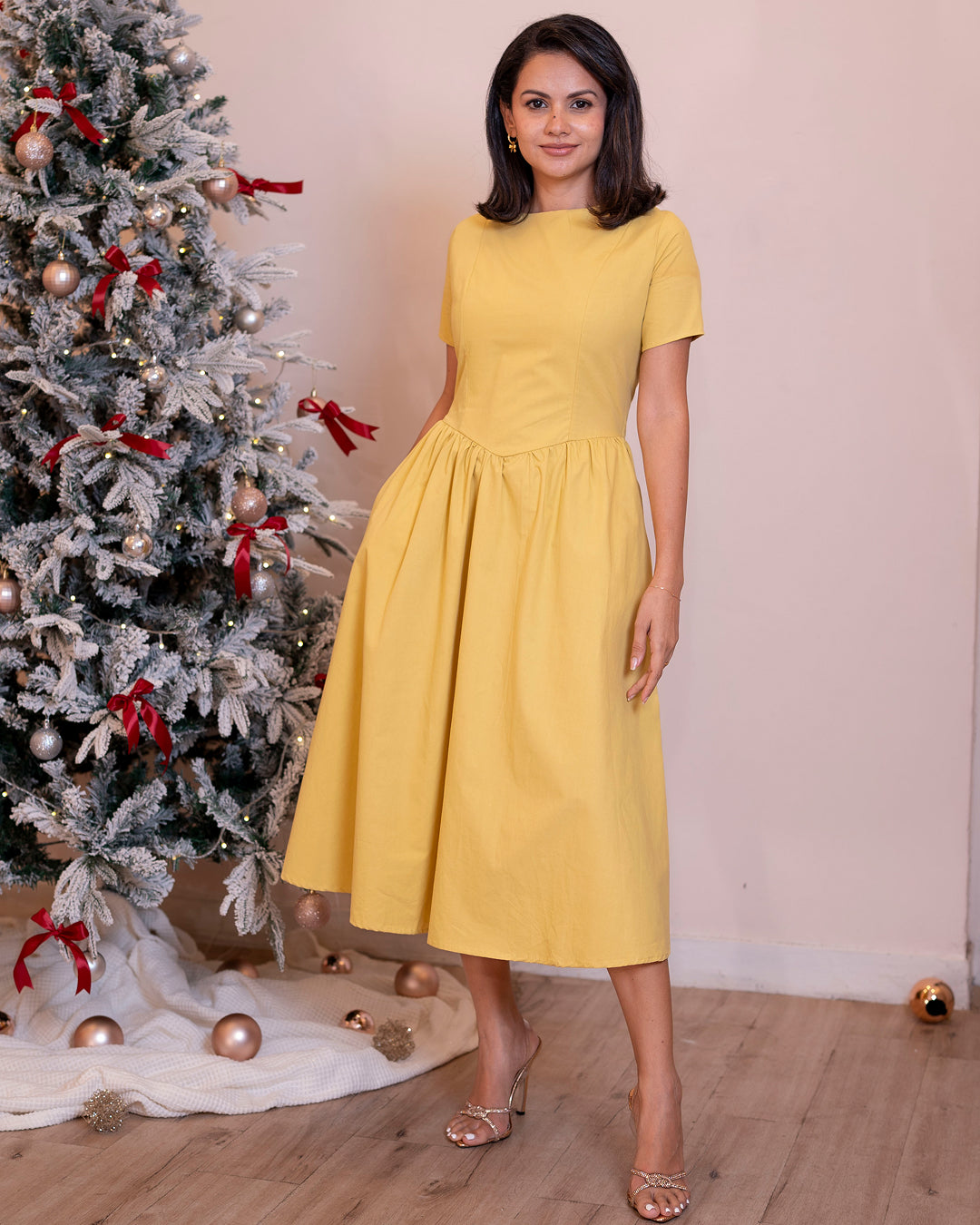 Celina Dress — Soft Yellow