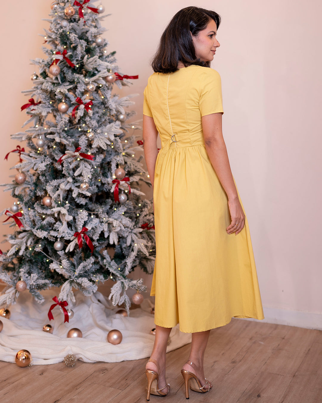 Celina Dress — Soft Yellow