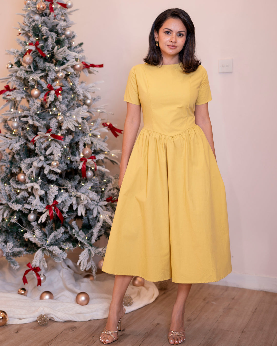 Celina Dress — Soft Yellow
