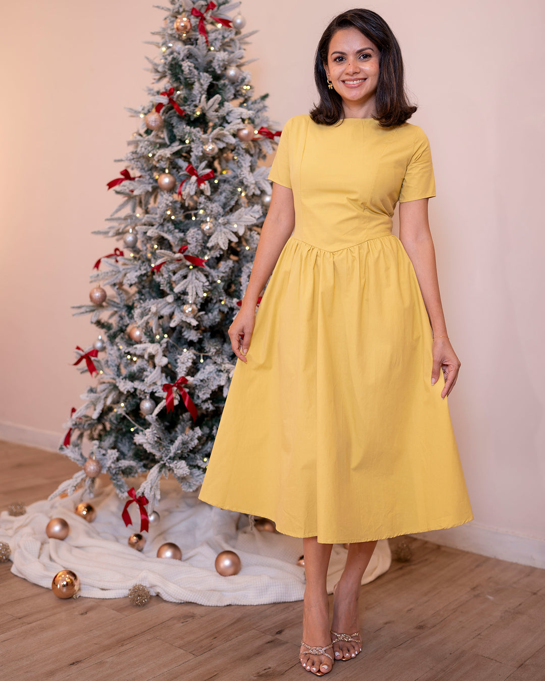 Celina Dress — Soft Yellow