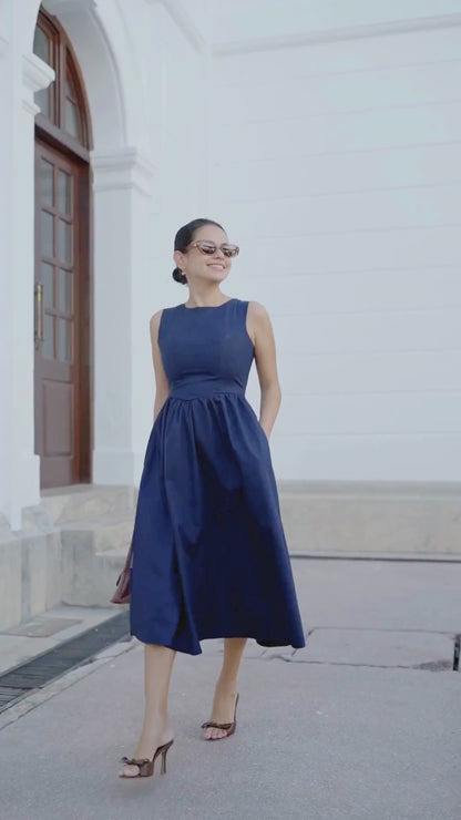 Amora Dress - Dark Blue
