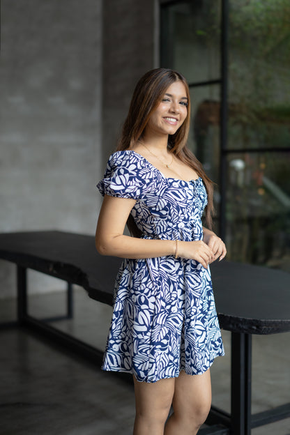 Azure Bloom Dress