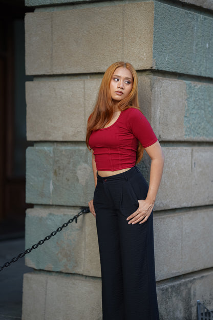 Verona Ribbed Crop Top