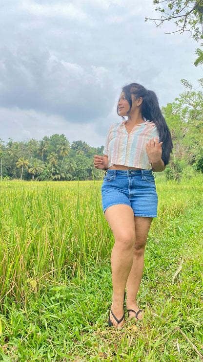 Stripes Crop Top